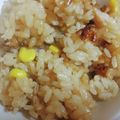 pianon☆'s cooksnap of when they made コーンとベーコンの炊き込みご飯.
