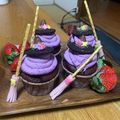 クック2SJVG7☆'s cooksnap of when they made * ハロウィン ♡ 魔女のカップケーキ♪.