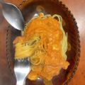 クックD1GP48☆'s cooksnap of when they made 海老 トマトクリームパスタ.