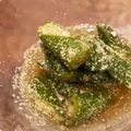 パッシーユ's cooksnap of when they made 胡麻たっぷり☆焼きオクラのお浸し♪.