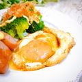 Satoco❋'s cooksnap of when they made 目からウロコの❤目玉焼き.