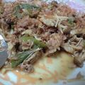 ぷりっち's cooksnap of when they made ｵｸﾗときのこと豚肉❤ご飯進むポン酢炒め.