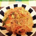 龍青空ママ's cooksnap of when they made 春雨と牛ひき肉の野菜炒め(実家レシピ).