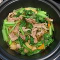 kabocha☆ひろ's cooksnap of when they made 小松菜と豚肉の煮びたし♡.