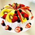 おっちょこちょいん's cooksnap of when they made 誕生日ケーキ☆フルーツシフォンケーキ.