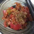 葉月優希's cooksnap of when they made トマトとキムチの簡単サラダ.