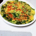 hana☆bi's cooksnap of when they made 春菊のチヂミ.