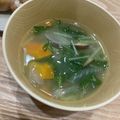 fl＊＊'s cooksnap of when they made しいたけと水菜のみそ汁.