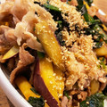 yabuyuki's cooksnap of when they made さつま芋＆ほうれん草のブタ味噌炒め.