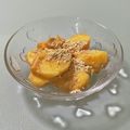 キンプリ's cooksnap of when they made 柿のピーナッツバター的和え、きなこまぶし.