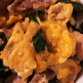 Takire's cooksnap of when they made 豚ばらとにらの卵炒め.