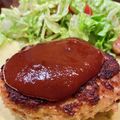 クックF4VBP3☆'s cooksnap of when they made 簡単♪おいしい♪肉汁たっぷりハンバーグ！.
