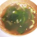 もにゃっこ's cooksnap of when they made ダシダで簡単わかめスープ♪.