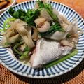 Asaras's cooksnap of when they made 鯛あらの酒塩炒り　香り野菜添え.