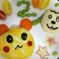 ニコニコ31's cooksnap of when they made 2歳誕生日＊　うーたん＆ワンワンプレート.