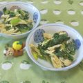 みかかめ's cooksnap of when they made 小松菜とささみのカレーマヨ和え.