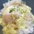 ズッキーーニ's cooksnap of when they made 【ズボラ飯】レンジで簡単早い半熟卵ご飯！.