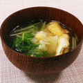 クックHG9V8Y☆'s cooksnap of when they made 水菜と大根と薄揚げのお味噌汁♪.
