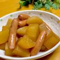 ルパンのかあさん☆彡's cooksnap of when they made 簡単☆じゃがいもと大根とウインナーの煮物.