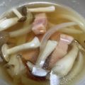 amileamila's cooksnap of when they made ベーコンとキノコの簡単コンソメスープ♪.