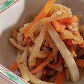mahorou's cooksnap of when they made 大根と人参のキンピラ煮.
