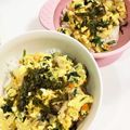 めめ921's cooksnap of when they made 離乳食完了期〜幼児食 困ったときの玉子丼.