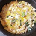 ameうめ's cooksnap of when they made とっても簡単☆油揚げの卵とじ丼.
