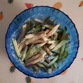 紅茶とチーズケーキ's cooksnap of when they made 簡単！ちくわときゅうりの梅マヨサラダ.