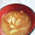 ＠ももこ's cooksnap of when they made 根菜油揚げのお味噌汁.
