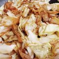 ブランシュkuu's cooksnap of when they made 豚肉と春キャベツのガリバタ醤油炒め.