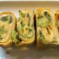 くじら食堂's cooksnap of when they made ほうれん草(小松菜)入り♪甘いたまご焼き.