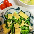 アップイエ's cooksnap of when they made からし菜と油揚げのニンニク風味炒め.