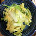 手抜きクック's cooksnap of when they made 鍋の副菜にも♪白菜だけ☆生姜醤油和え。.