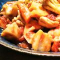 クリーピングタイム☆'s cooksnap of when they made 鶏と蓮根のトマトガーリック煮込み.