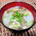 料理男子部's cooksnap of when they made なめこと大根と油揚げの味噌汁.