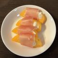 caruga's cooksnap of when they made ＊柿・クリームチーズ・生ハムの冷前菜＊.