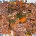 ほげほげ22's cooksnap of when they made 牛薄切り肉の赤ワイン煮込み【洋風牛丼】.