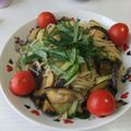 ふぇりな's cooksnap of when they made ５分でランチ！なすきゅう冷麦♪.