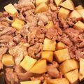 harubann's cooksnap of when they made ❝えび芋❞と❝豚肉❞で❤ほっこり煮物❤.