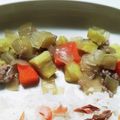 キャラメグ♪'s cooksnap of when they made カラフル！豚ひきとさつま芋の肉じゃが風☆.