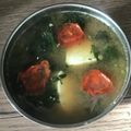 Yokchina's cooksnap of when they made モッツァレラチーズのとろける洋風お味噌汁.