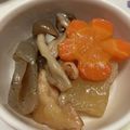 ほあちん's cooksnap of when they made 大根 里芋 蓮根 こんにゃく 人参 鶏肉.