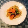 yesmama's cooksnap of when they made レンジで簡単ホクホク南瓜の肉じゃが風煮物.