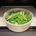 くまさいこ's cooksnap of when they made 春菊と山芋の塩麹を使ったサラダ.