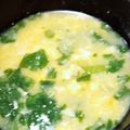 toshi♫'s cooksnap of when they made 小松菜と卵の味噌汁✿.