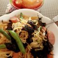 ひっこ's cooksnap of when they made ベーコンといんげんの和風パスタ.