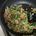 クックプ～'s cooksnap of when they made 小松菜と挽肉のピリ辛オイスター炒め.