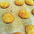 misomiha's cooksnap of when they made メロンパン型ひと口スコーン.