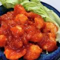 クックDECGNO☆'s cooksnap of when they made 簡単なエビチリ炒めのチンゲン菜添え.