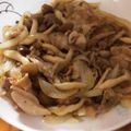 クックIK4DS8☆'s cooksnap of when they made 玉ねぎとシメジ入り豚肉の生姜焼き.